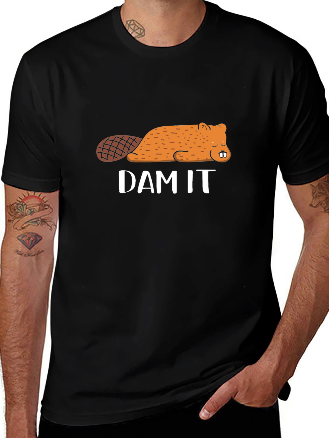 Dam It Beaver Graphic T-Shirt