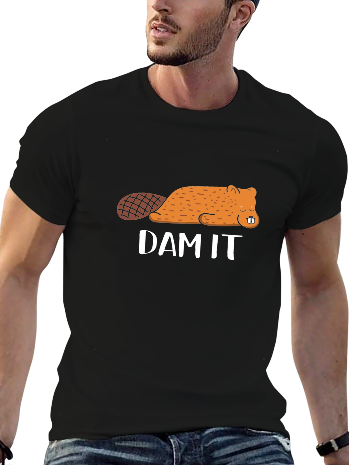 Dam It Beaver Graphic T-Shirt