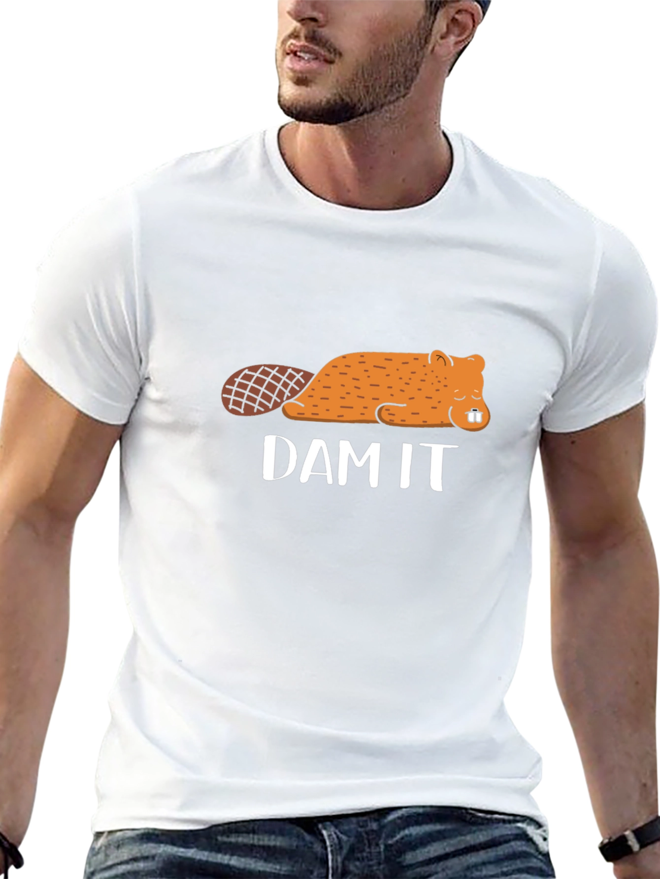 Dam It Beaver Graphic T-Shirt