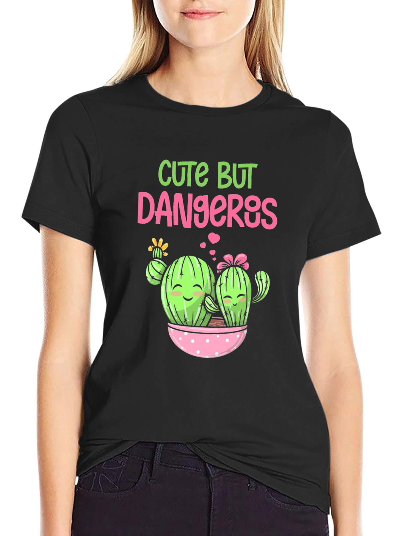 Cute But Dangerous Cactus Graphic Tee