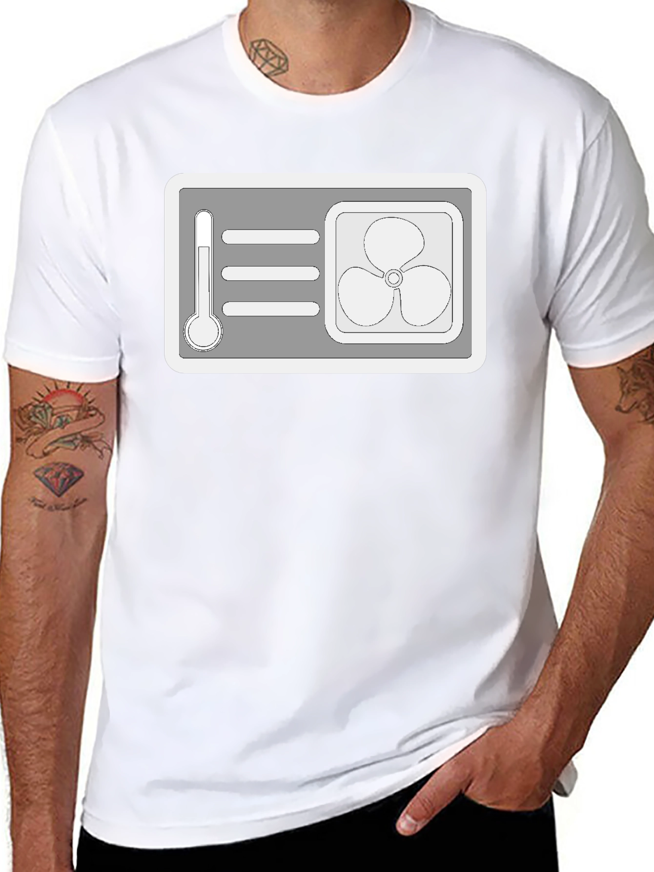 AC Thermostat Graphic Tee - Cool Comfort Style