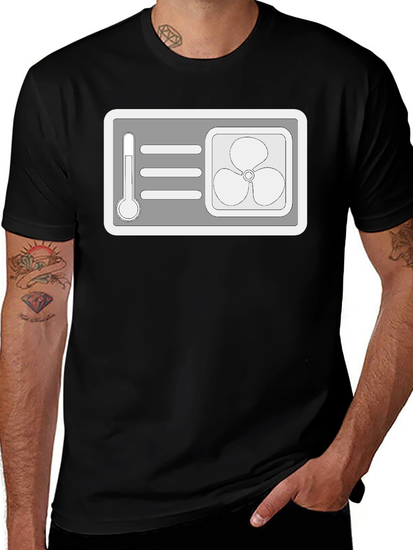 AC Thermostat Graphic Tee - Cool Comfort Style