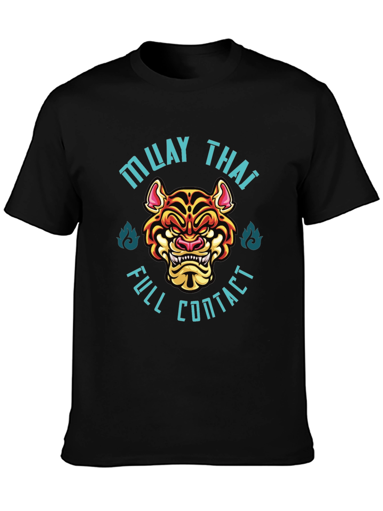 Muay Thai Full Contact T-Shirt - Black