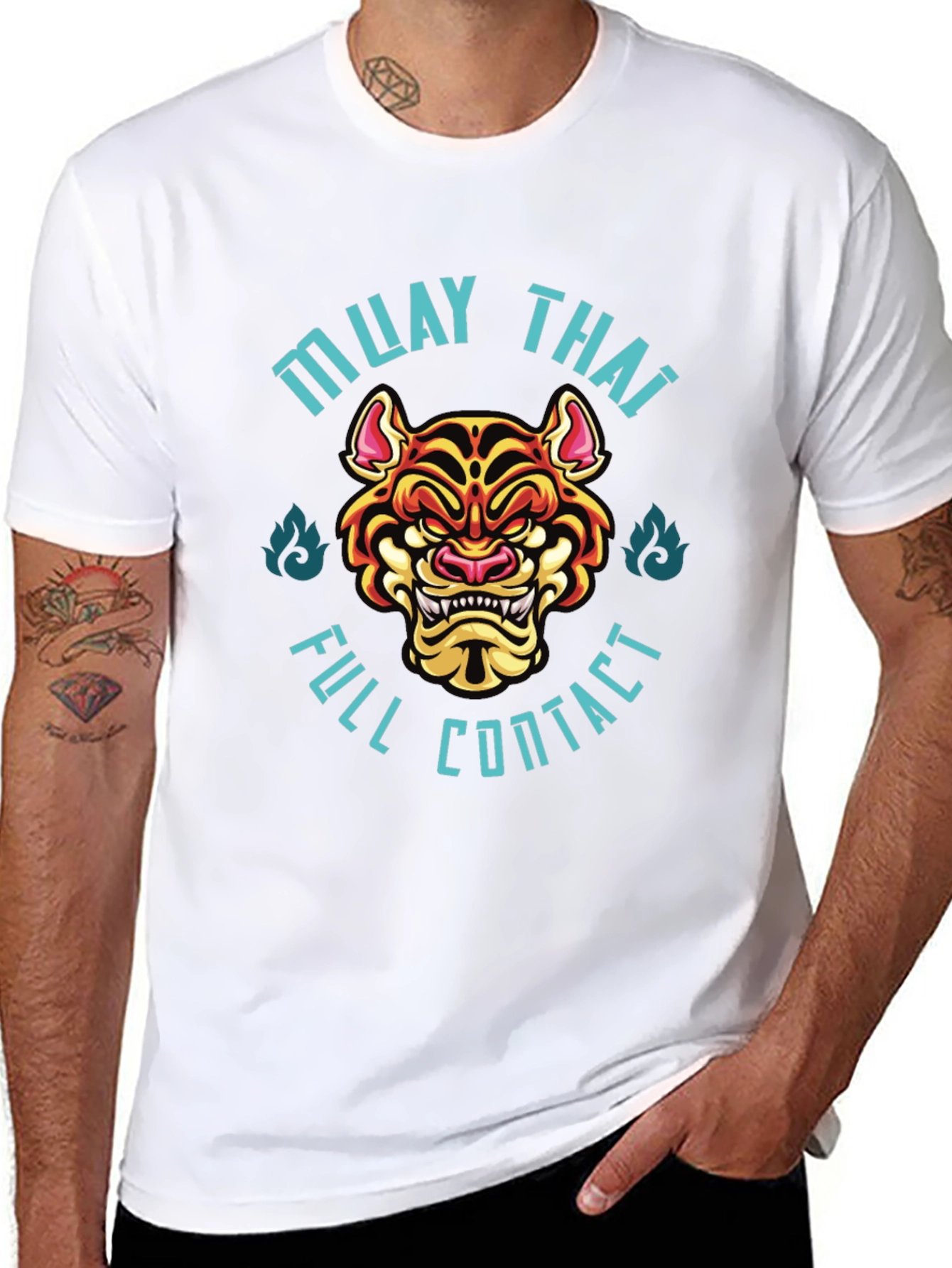 Muay Thai Full Contact T-Shirt - Black