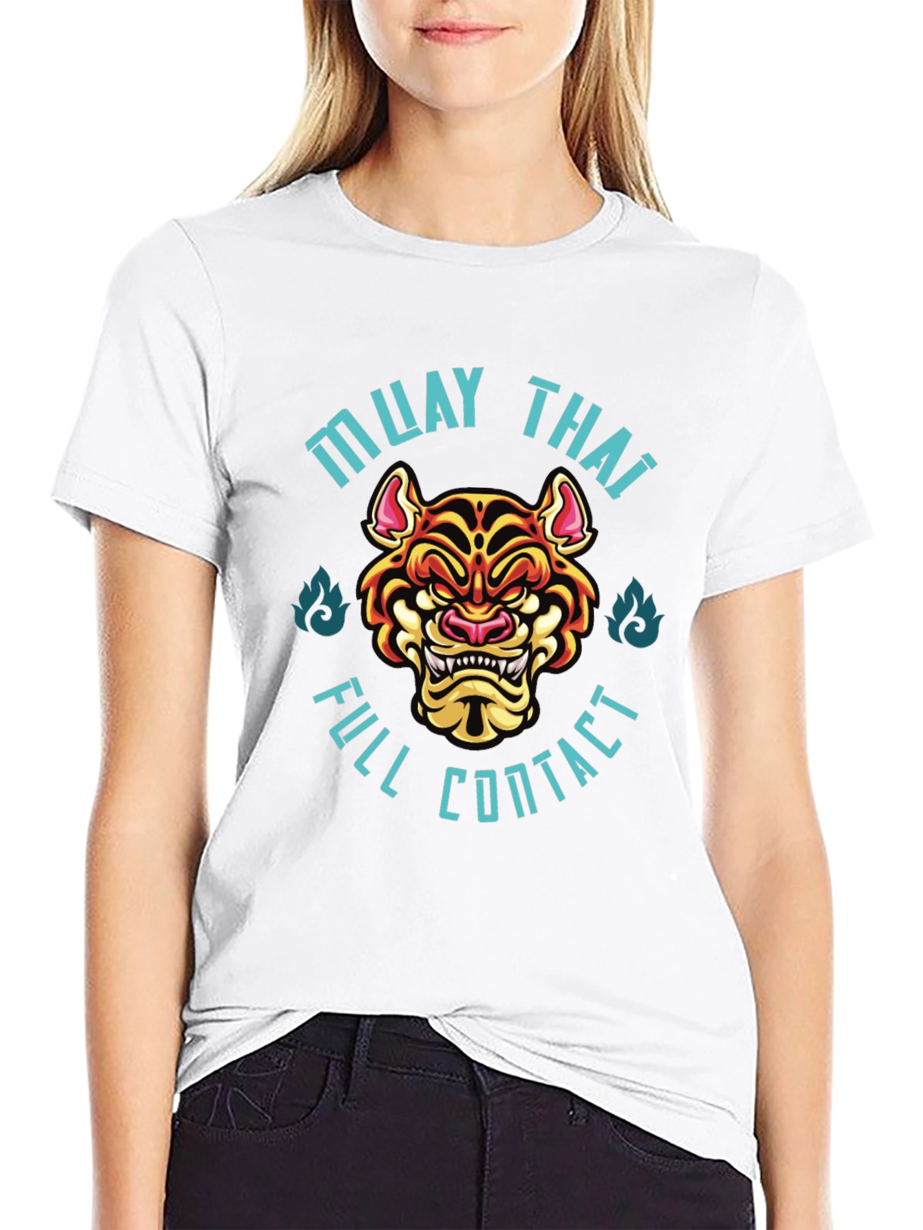 Muay Thai Full Contact T-Shirt - Black