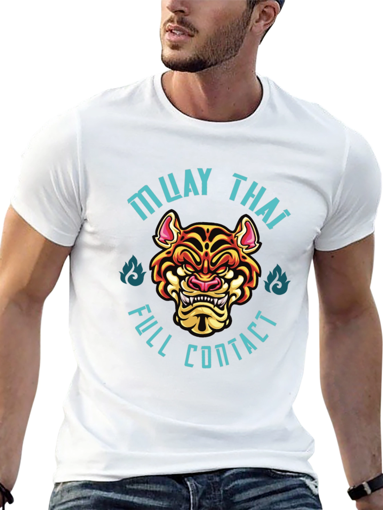 Muay Thai Full Contact T-Shirt - Black