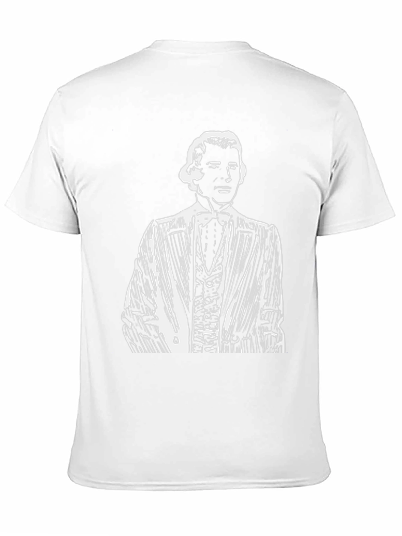 Gentleman Portrait Black T-Shirt - Classically Cool