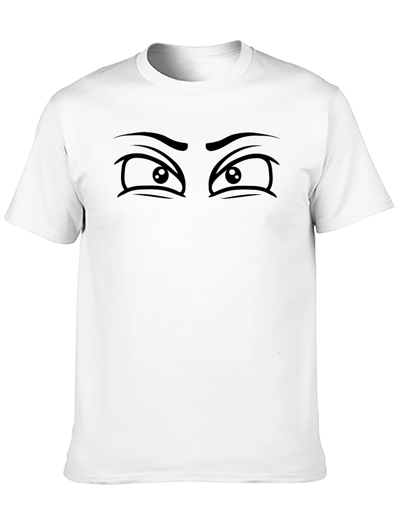 Expressive Eyes Graphic Tee - Unisex Soft Cotton Shirt