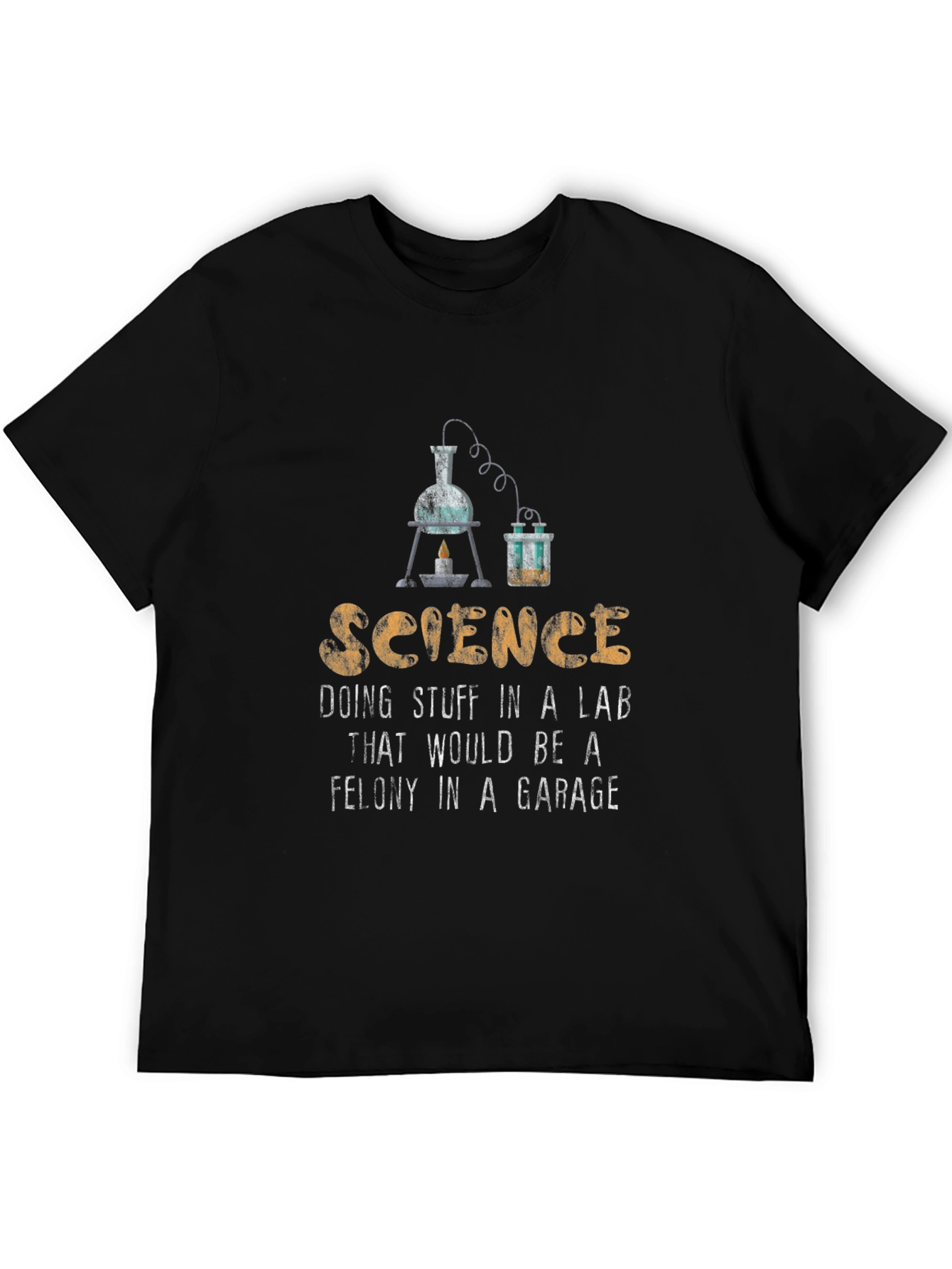 Science Lab Humor T-Shirt - Black