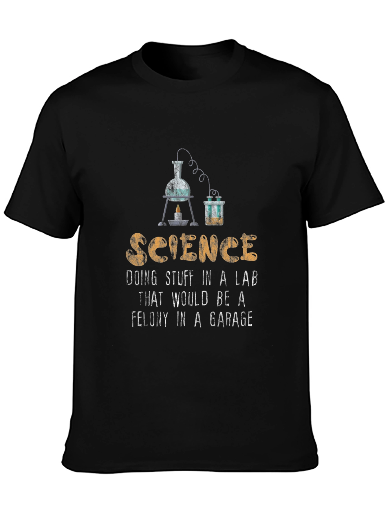 Science Lab Humor T-Shirt - Black