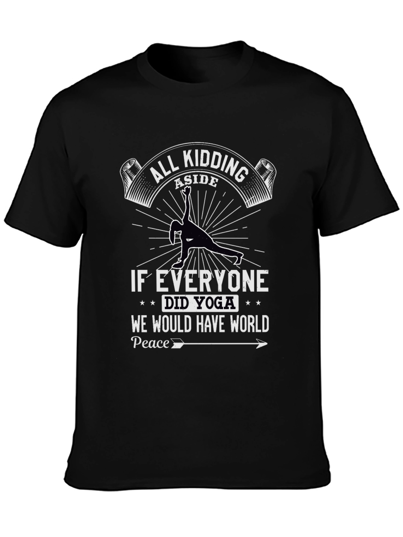 Yoga World Peace Graphic Tee