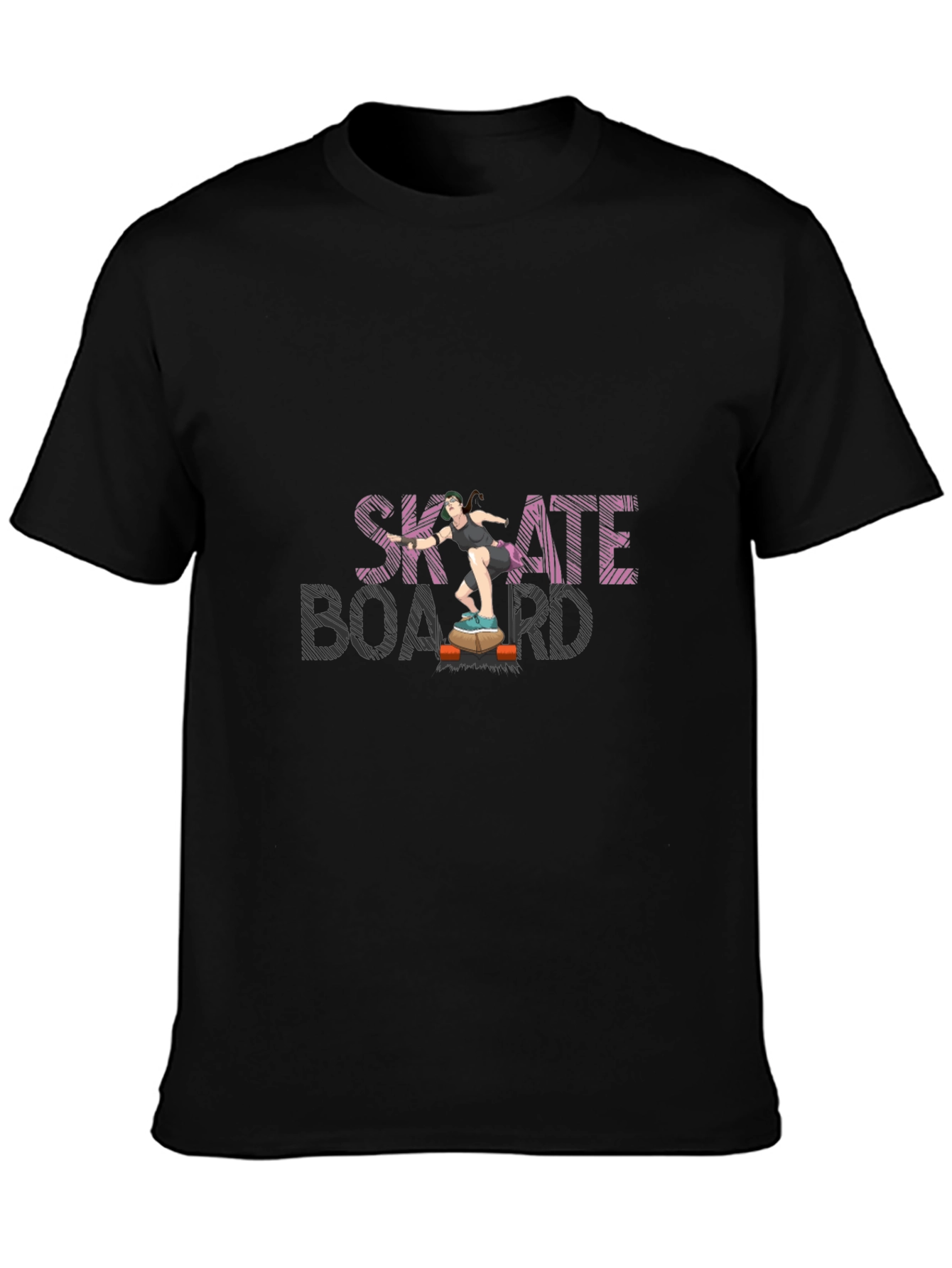 Skateboard Tee - Cool Graphic Print
