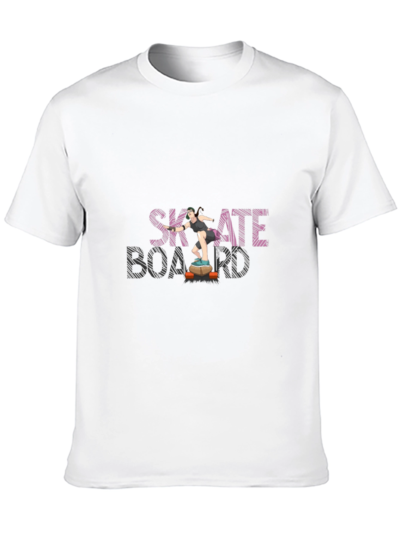 Skateboard Tee - Cool Graphic Print