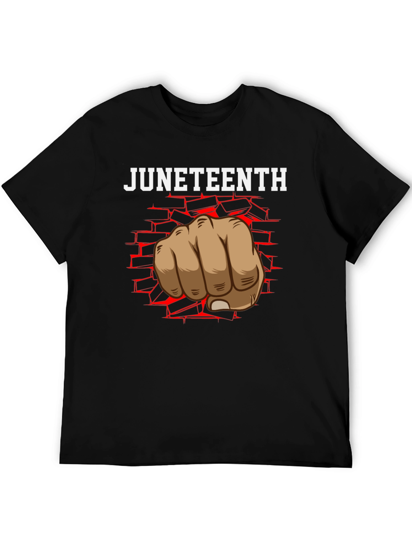 Juneteenth Fist Graphic Tee - Black