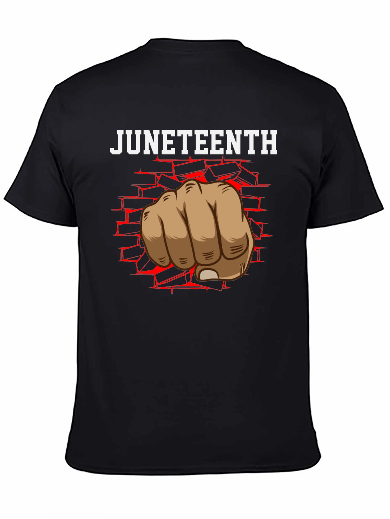 Juneteenth Fist Graphic Tee - Black