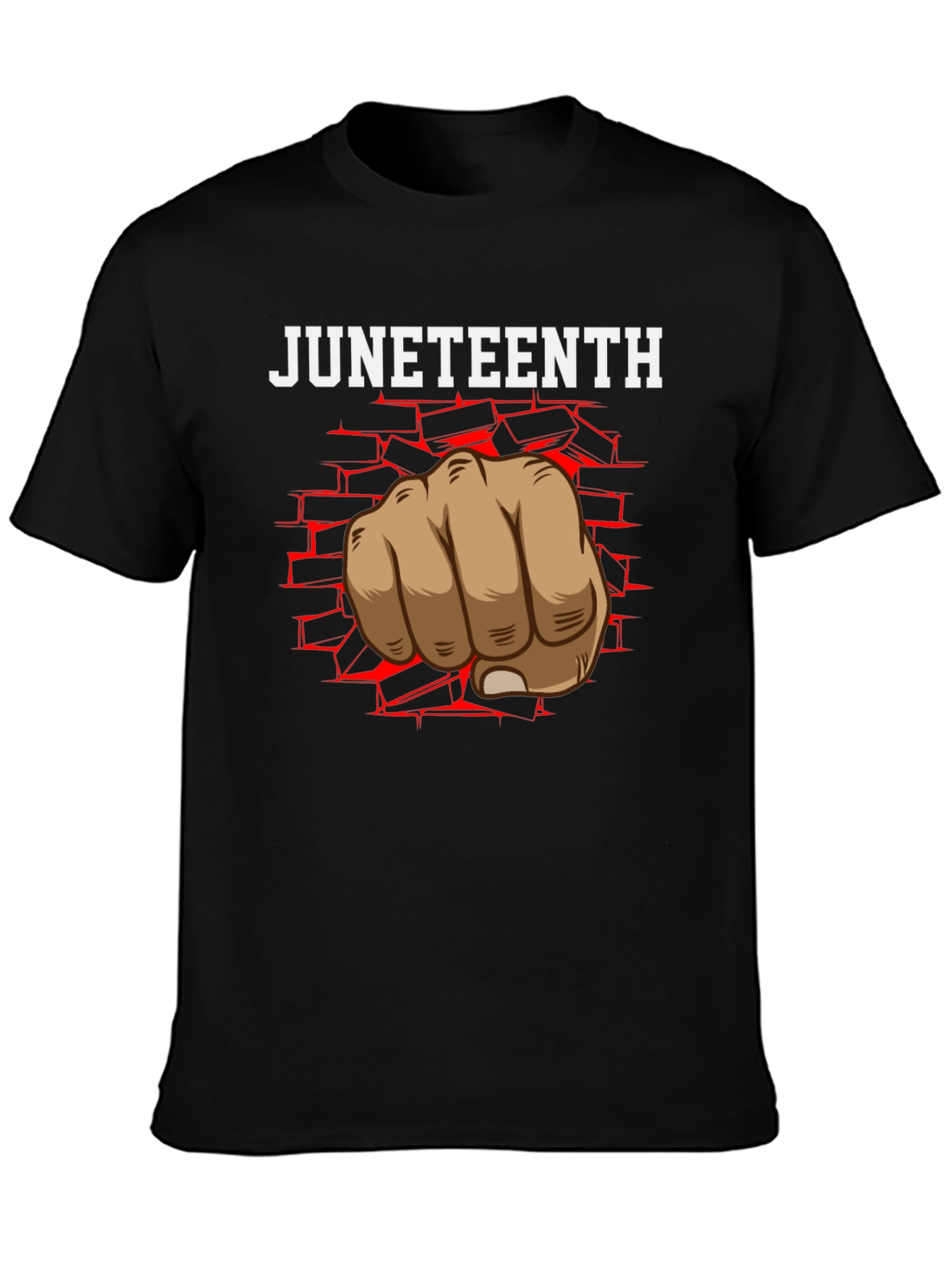 Juneteenth Fist Graphic Tee - Black