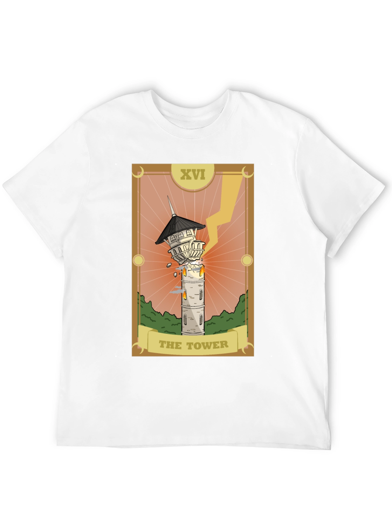 The Tower Tarot Card Graphic Tee