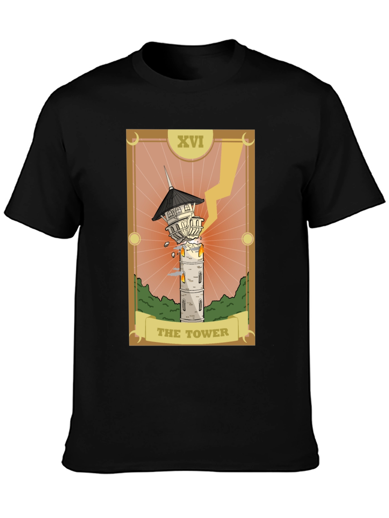 The Tower Tarot Card Graphic Tee