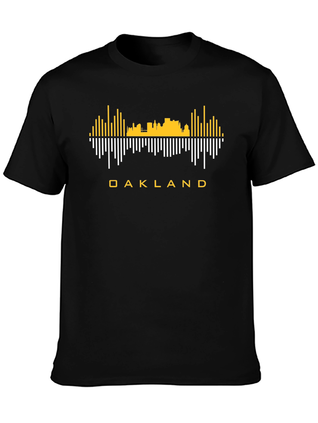 Oakland Skyline T-Shirt - Black Graphic Tee