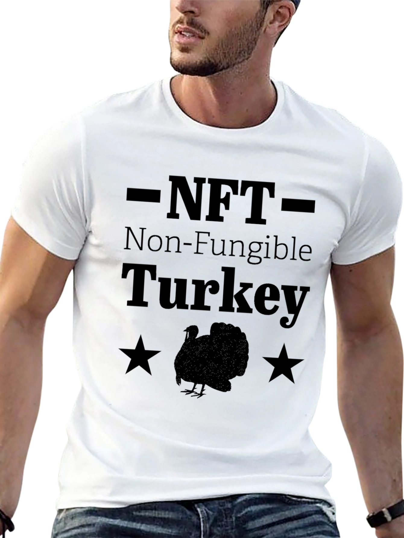 NFT Non-Fungible Turkey Funny Graphic T-Shirt