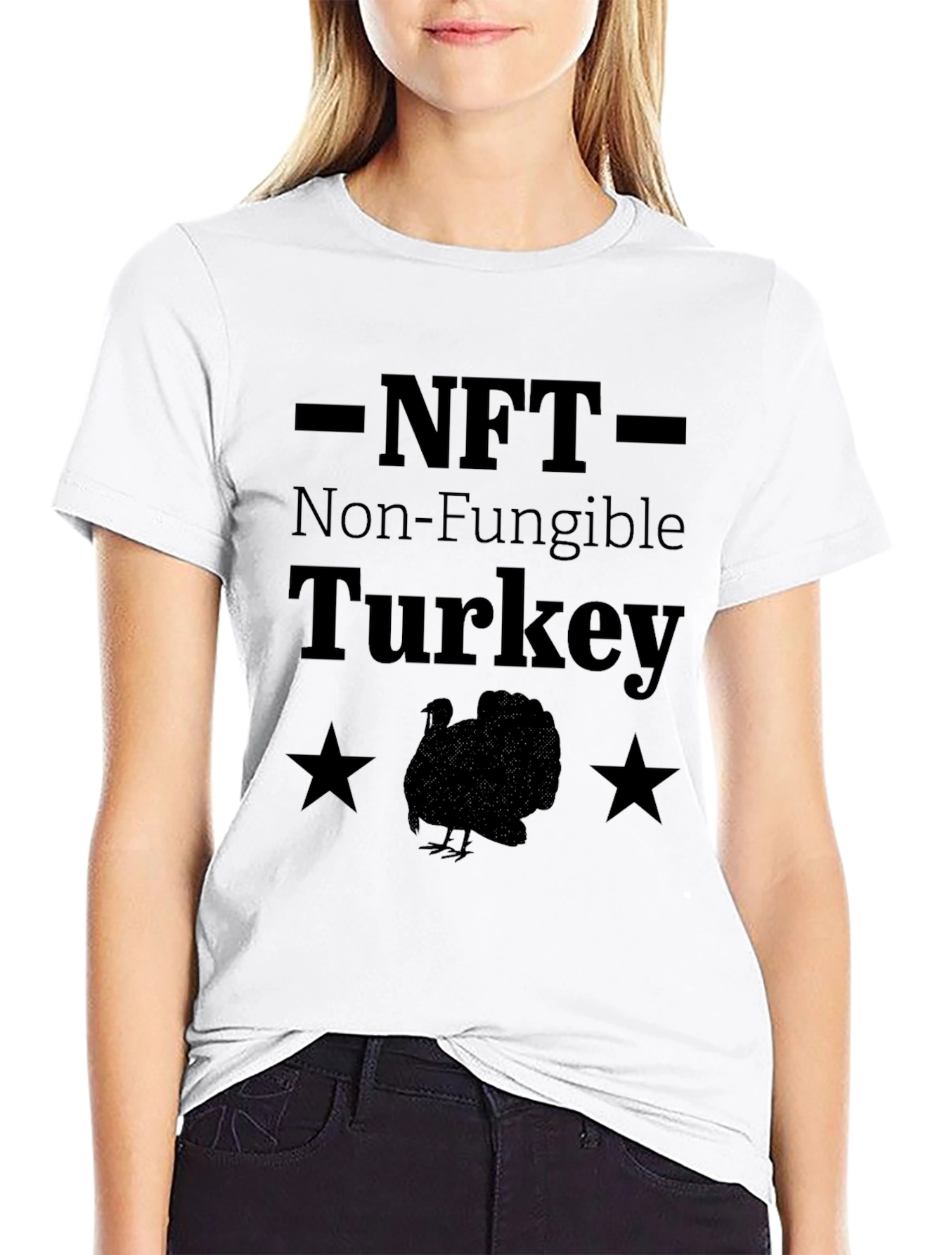 NFT Non-Fungible Turkey Funny Graphic T-Shirt