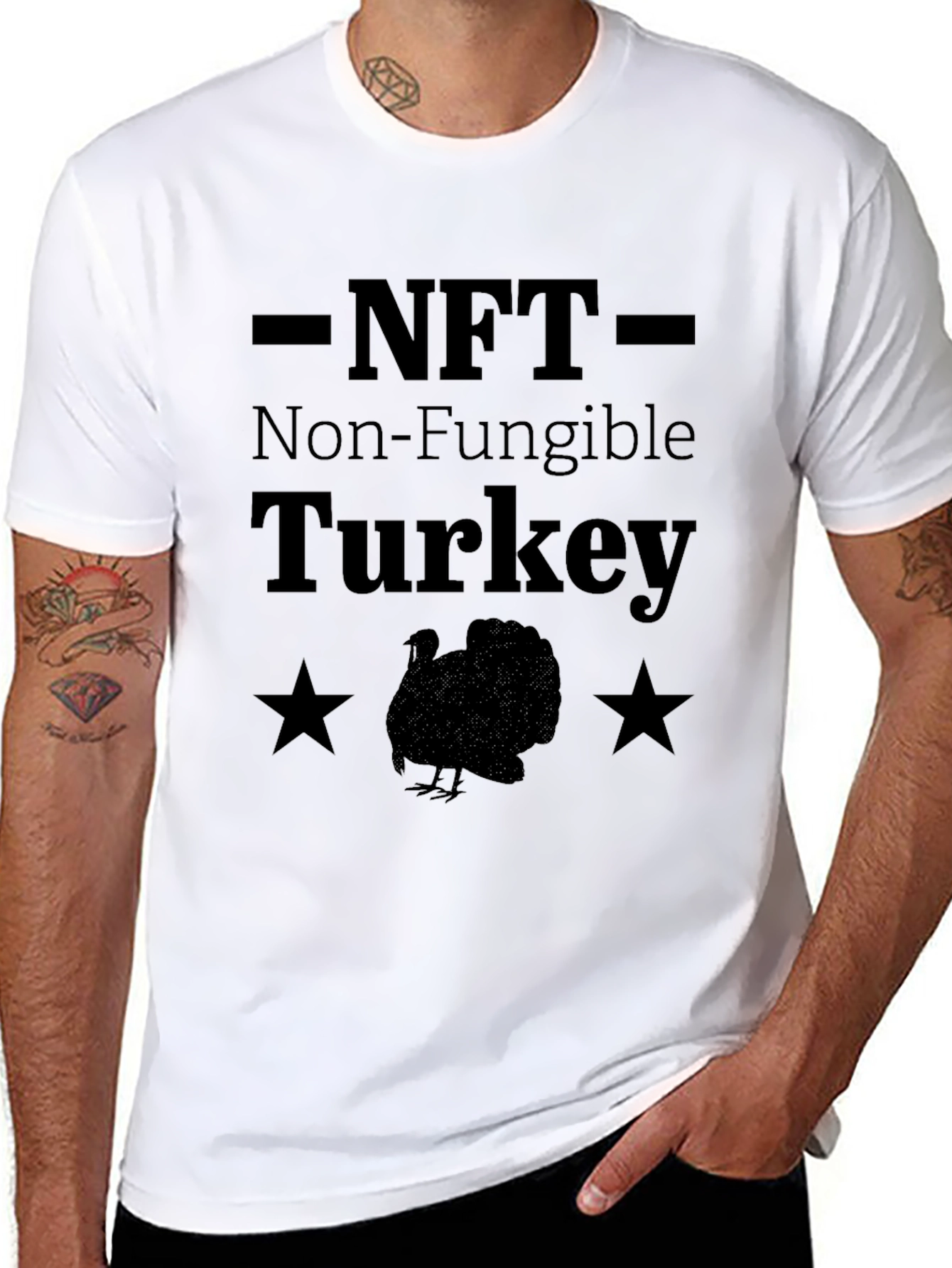 NFT Non-Fungible Turkey Funny Graphic T-Shirt