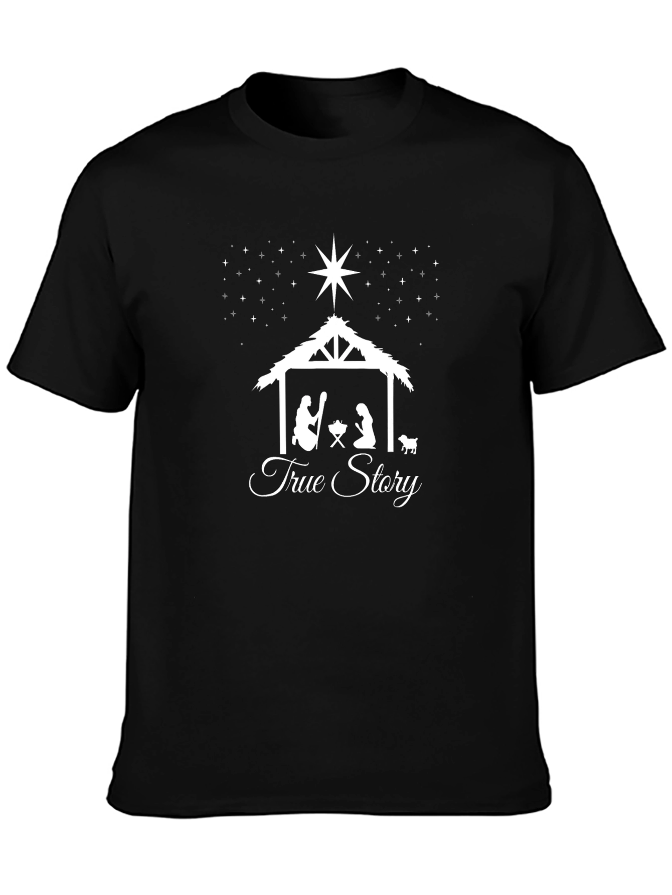 True Story Nativity Scene T-Shirt Christmas Tee