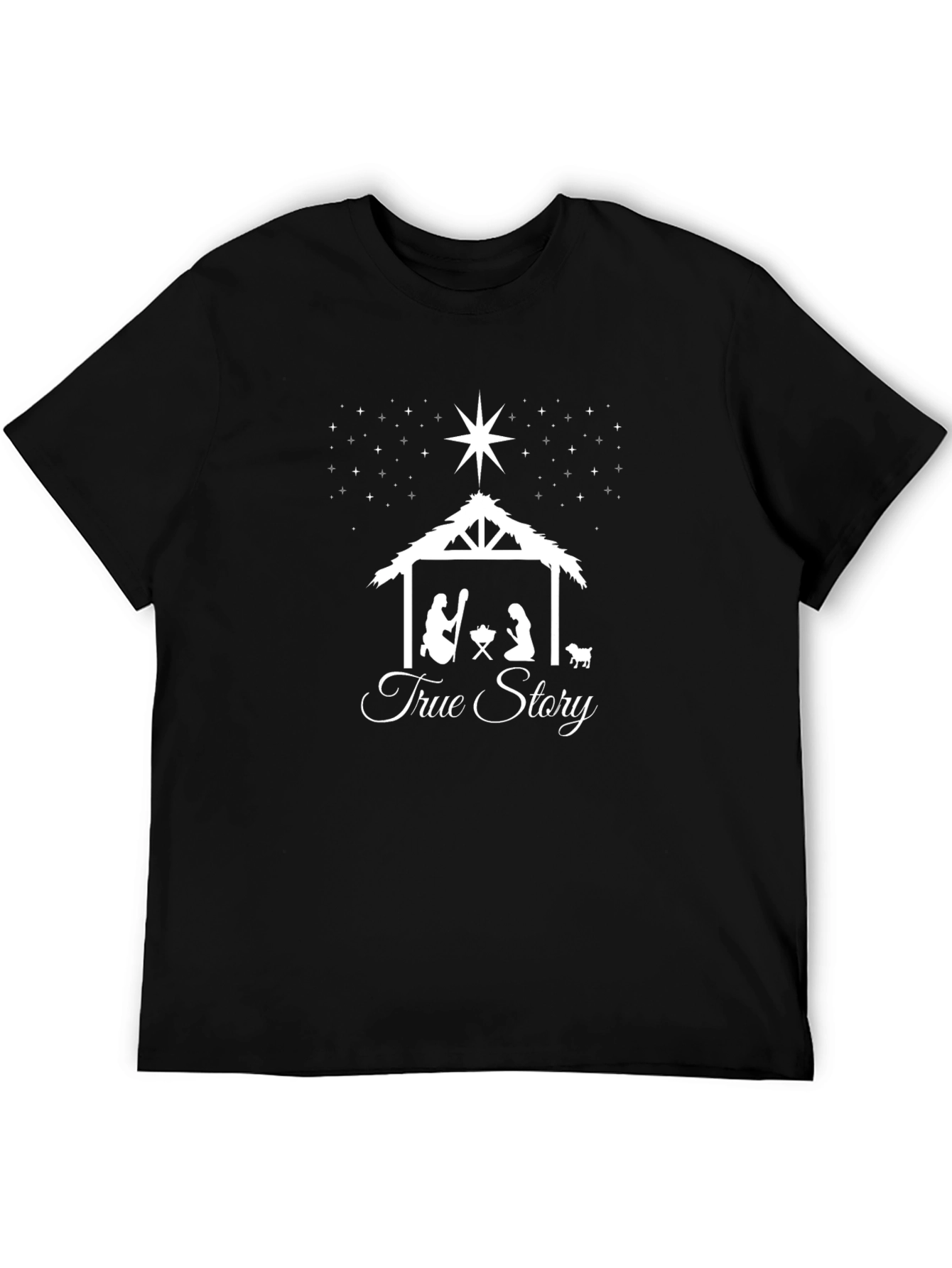True Story Nativity Scene T-Shirt Christmas Tee