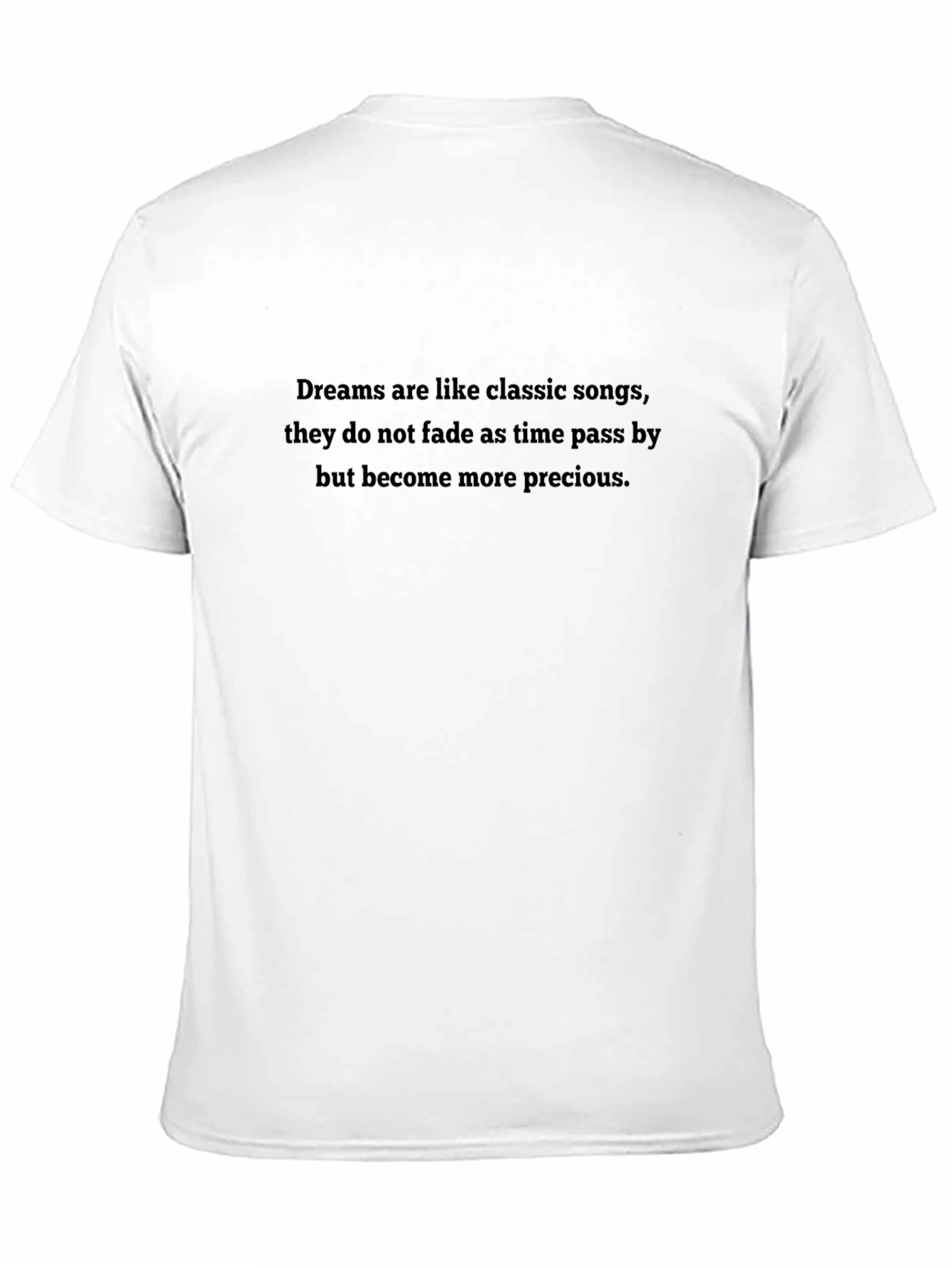 Dreams Quote Black T-Shirt
