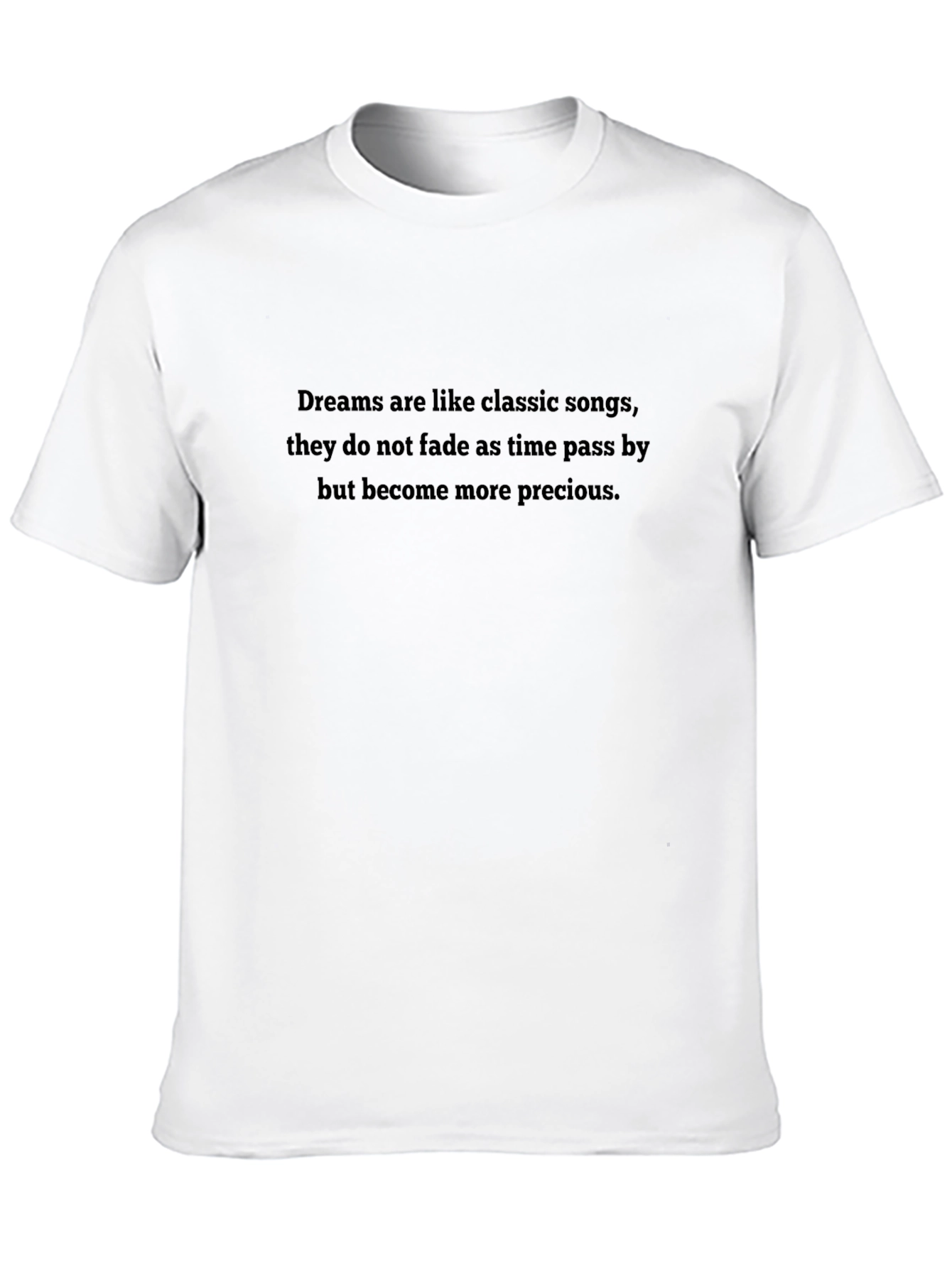 Dreams Quote Black T-Shirt