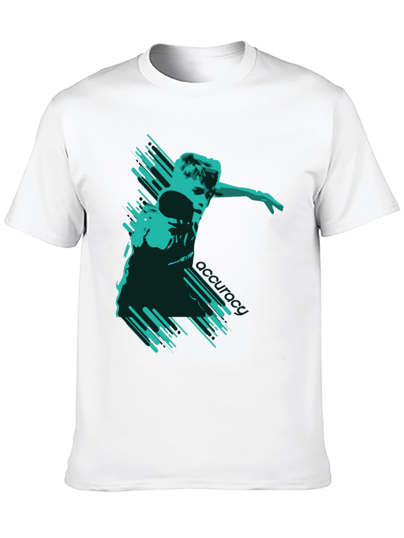 Modern Graphic T-Shirt - Abstract Athlete Design