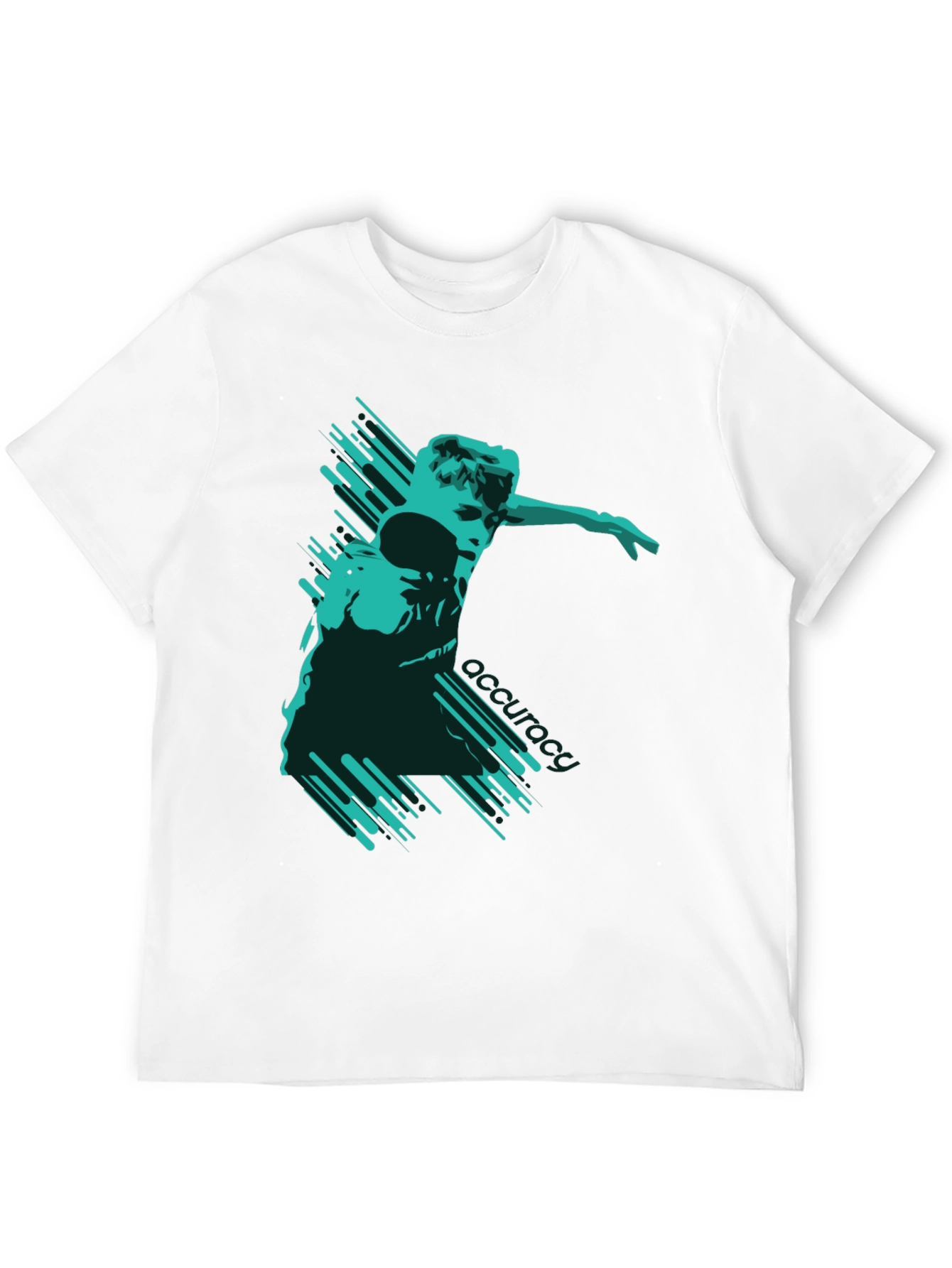 Modern Graphic T-Shirt - Abstract Athlete Design