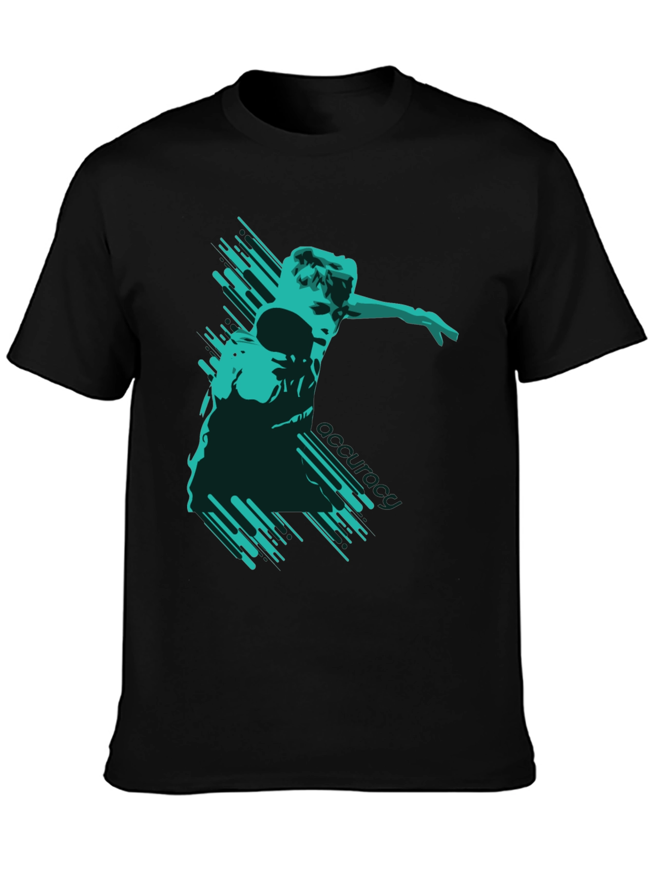 Modern Graphic T-Shirt - Abstract Athlete Design