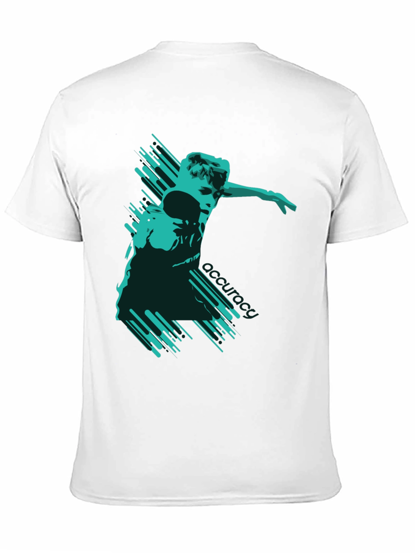 Modern Graphic T-Shirt - Abstract Athlete Design