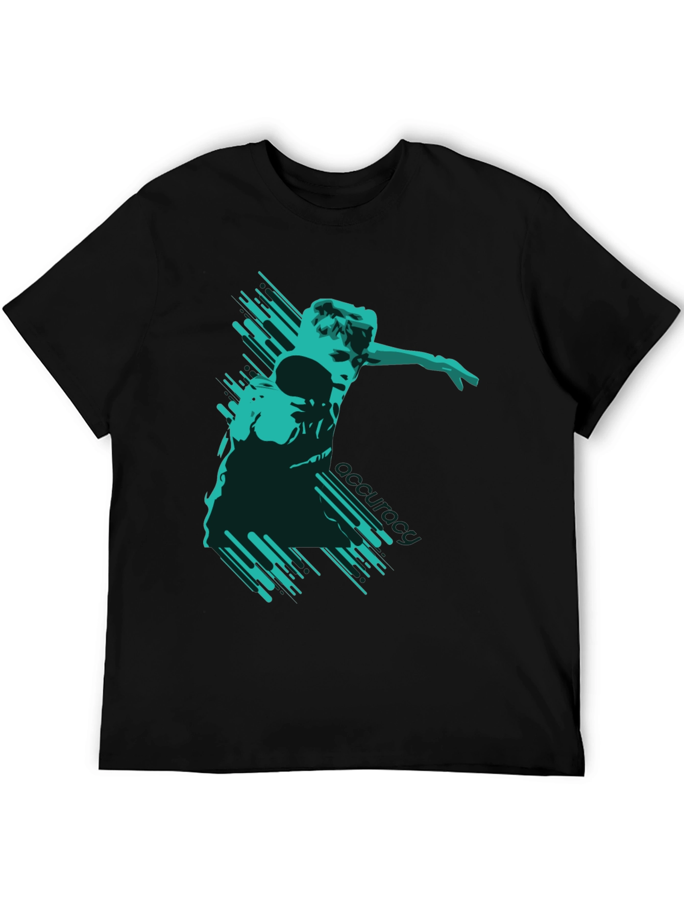Modern Graphic T-Shirt - Abstract Athlete Design