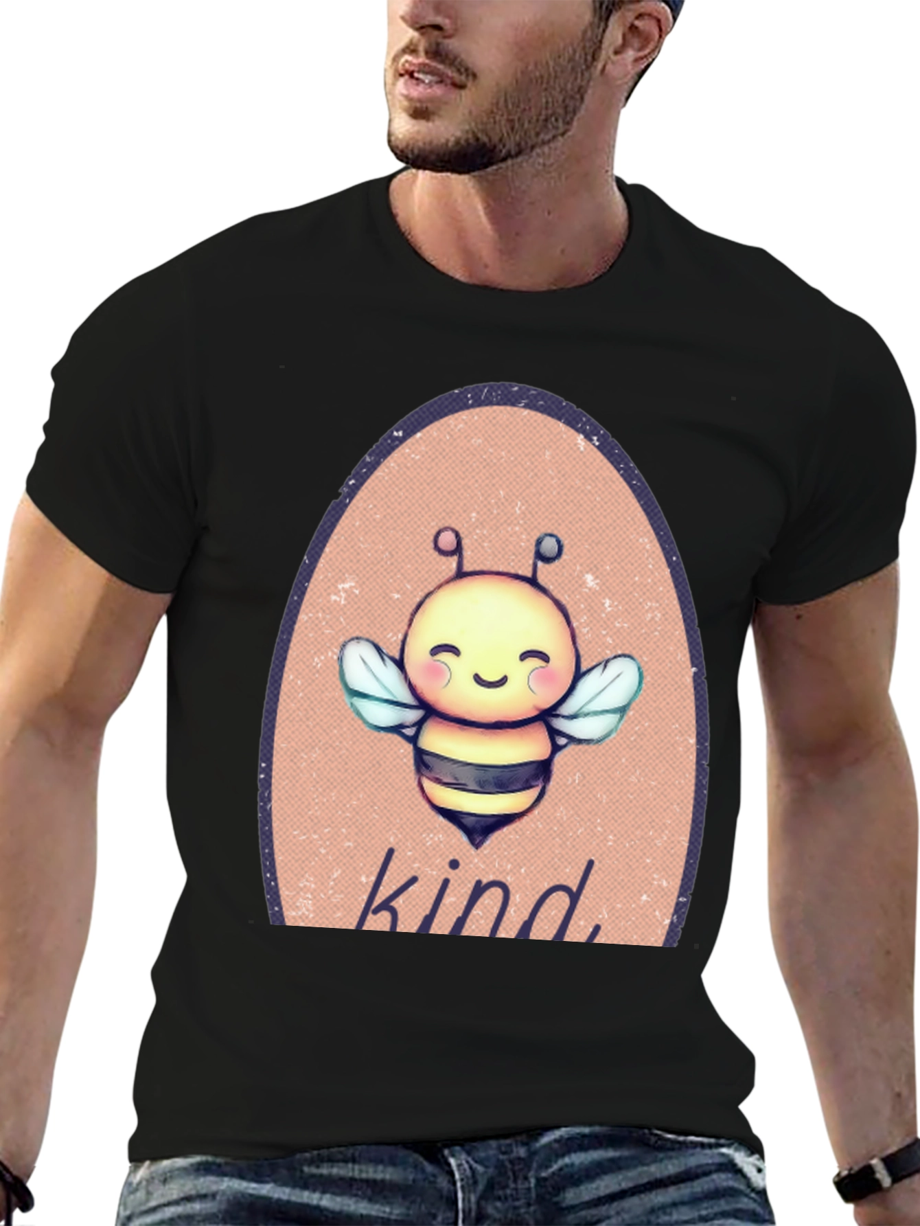 Bee Kind T-Shirt - Cute Cartoon Bee Design