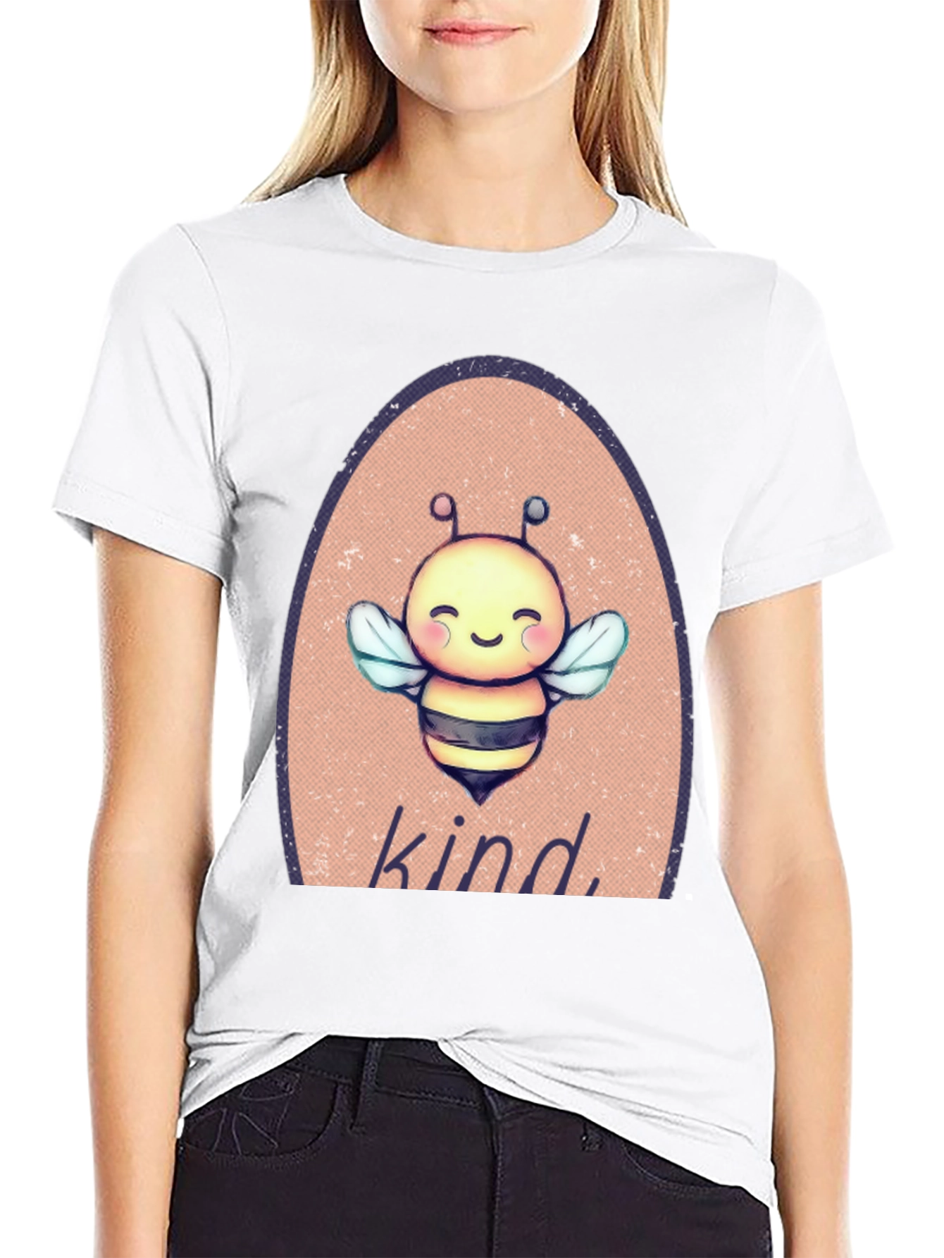 Bee Kind T-Shirt - Cute Cartoon Bee Design