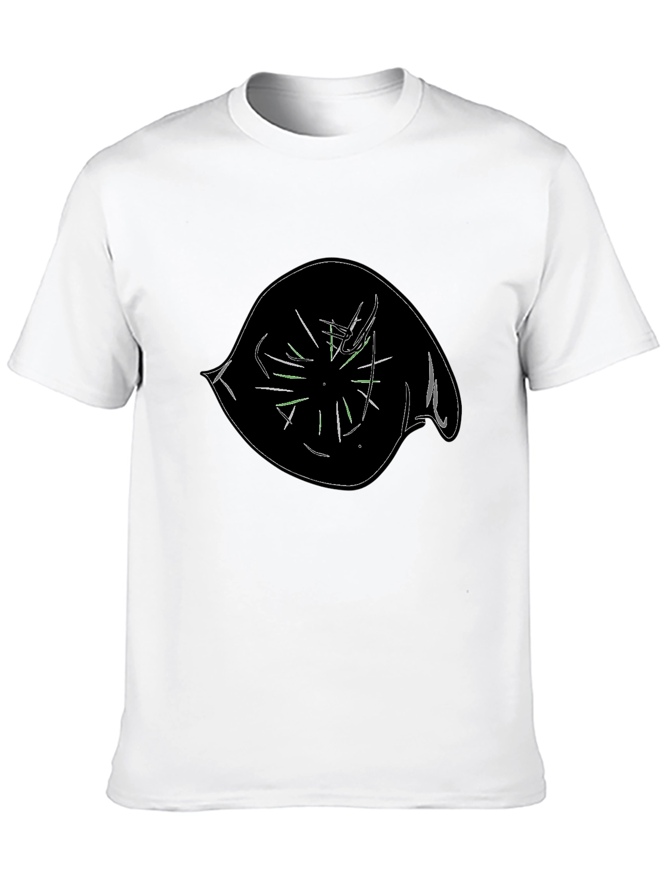 Abstract Eye Graphic Black T-Shirt