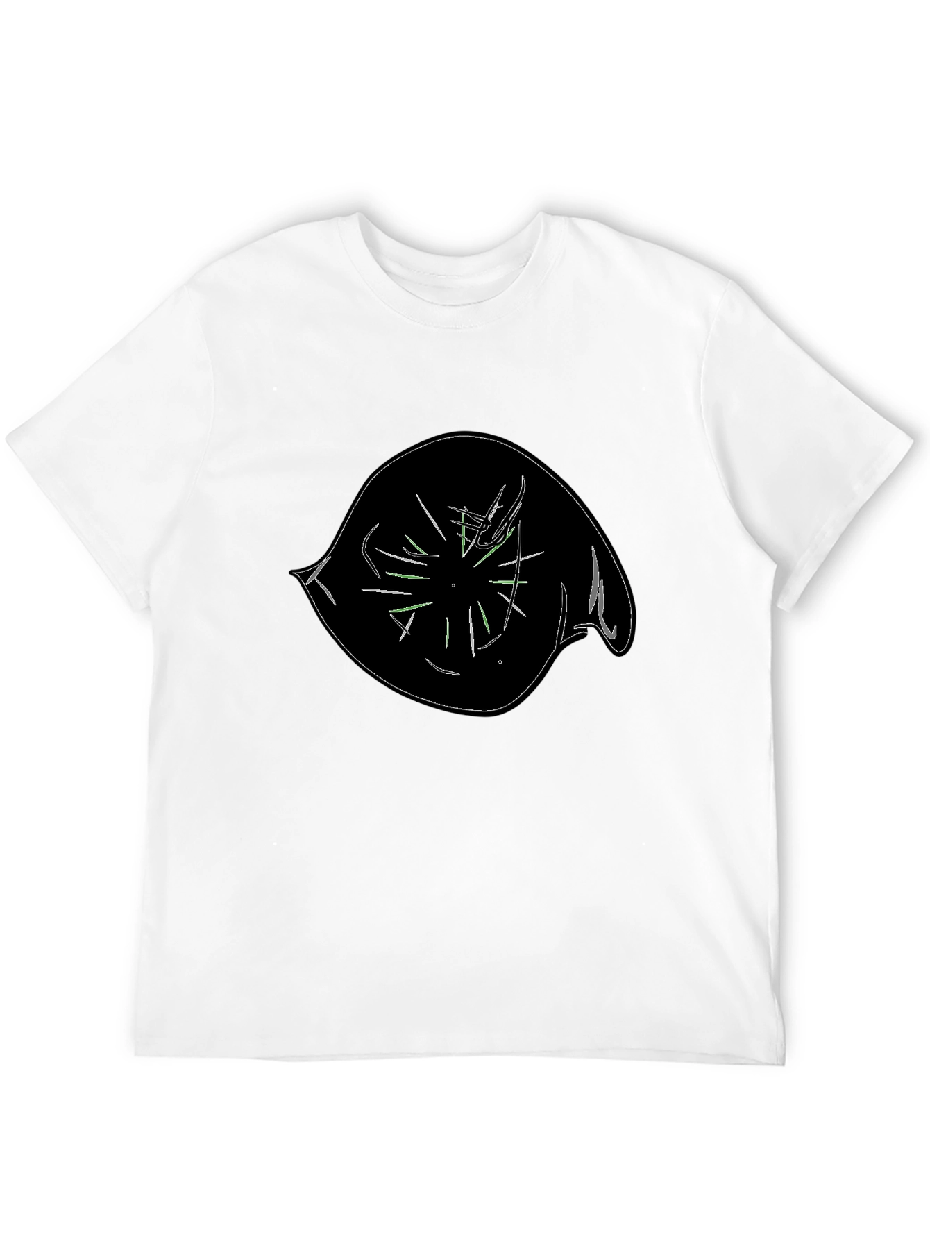 Abstract Eye Graphic Black T-Shirt
