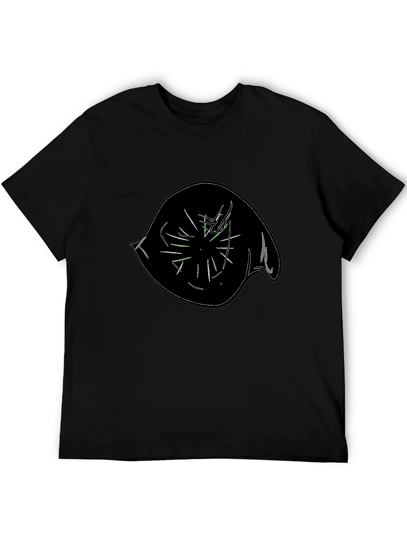 Abstract Eye Graphic Black T-Shirt
