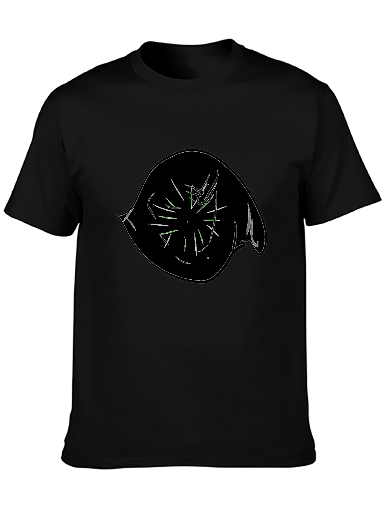 Abstract Eye Graphic Black T-Shirt