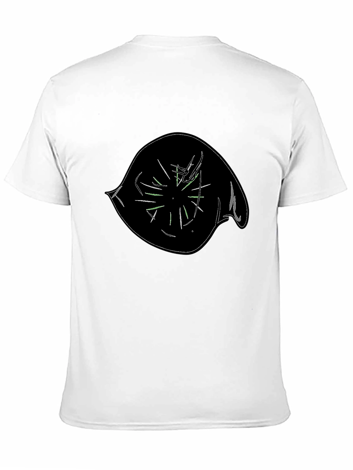 Abstract Eye Graphic Black T-Shirt