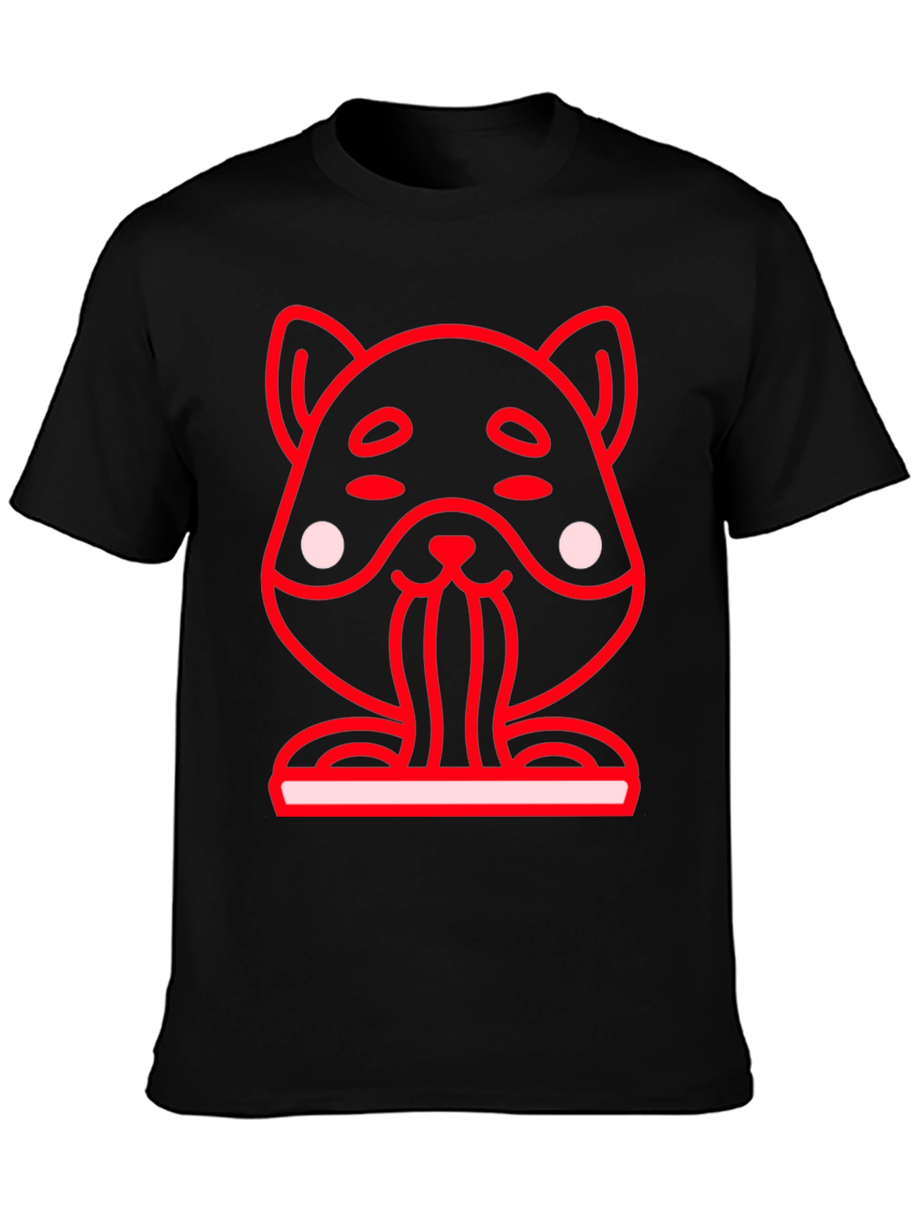 Funny Hamster Graphic Tee - Black Crew Neck Shirt