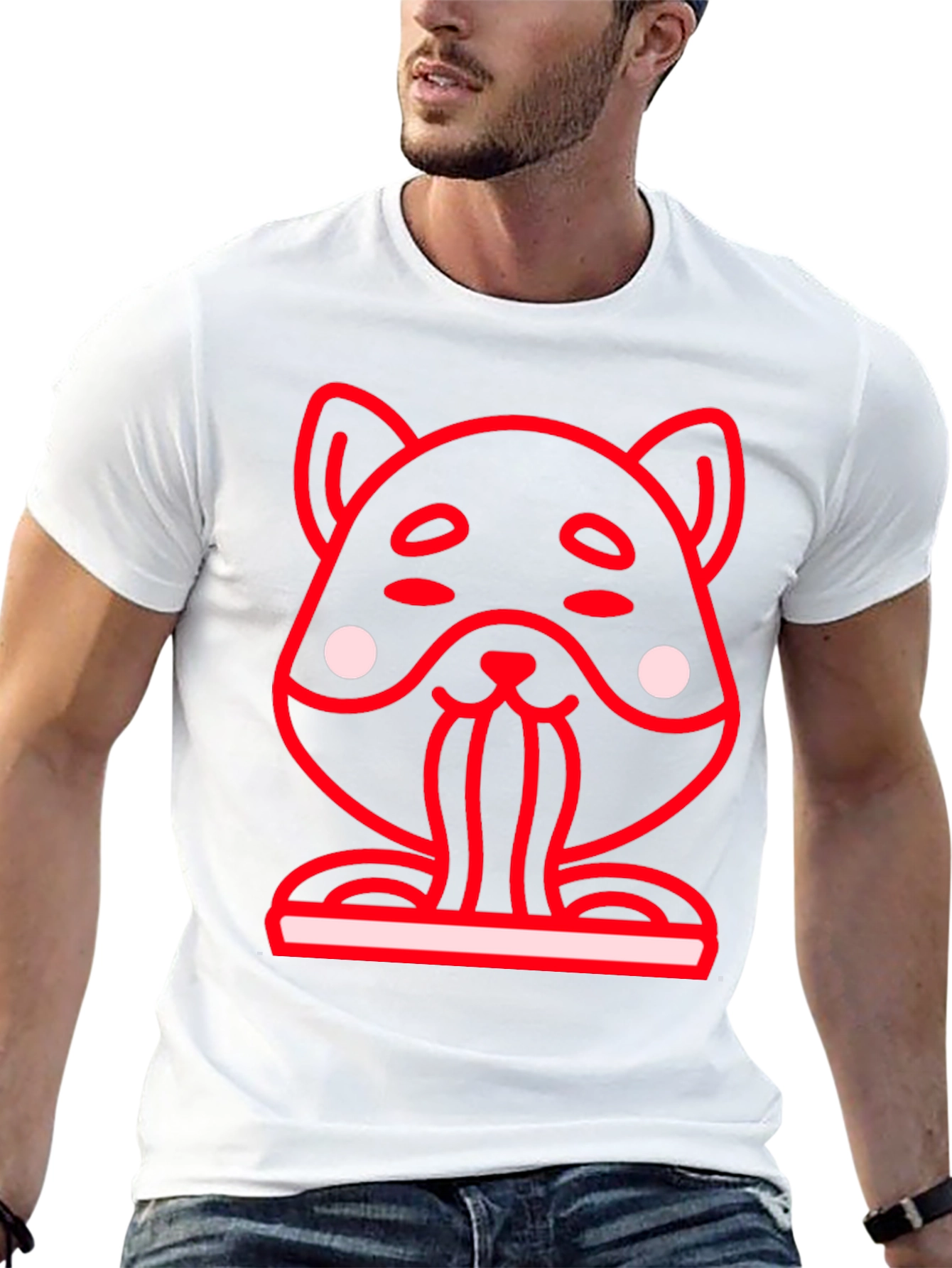 Funny Hamster Graphic Tee - Black Crew Neck Shirt
