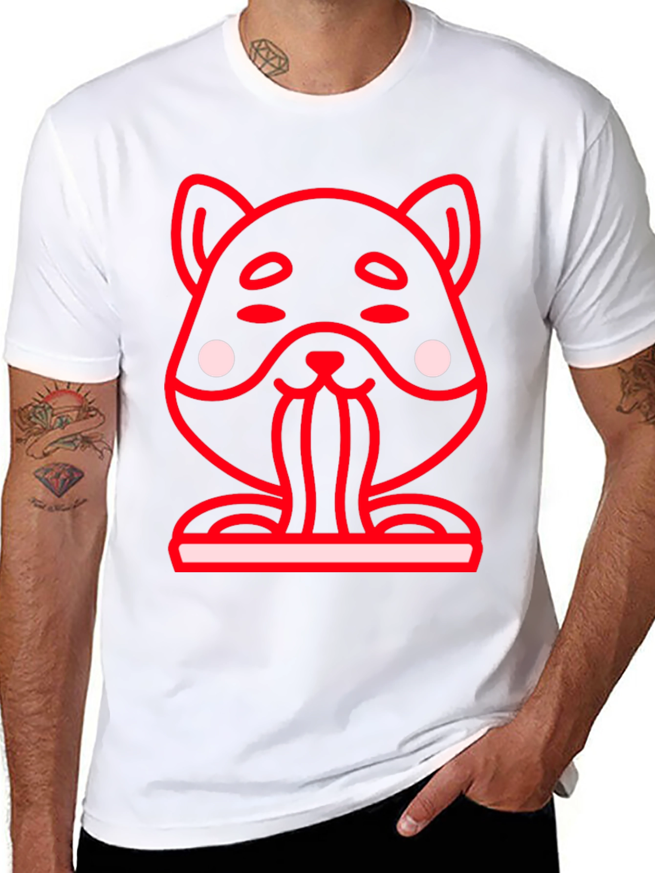 Funny Hamster Graphic Tee - Black Crew Neck Shirt
