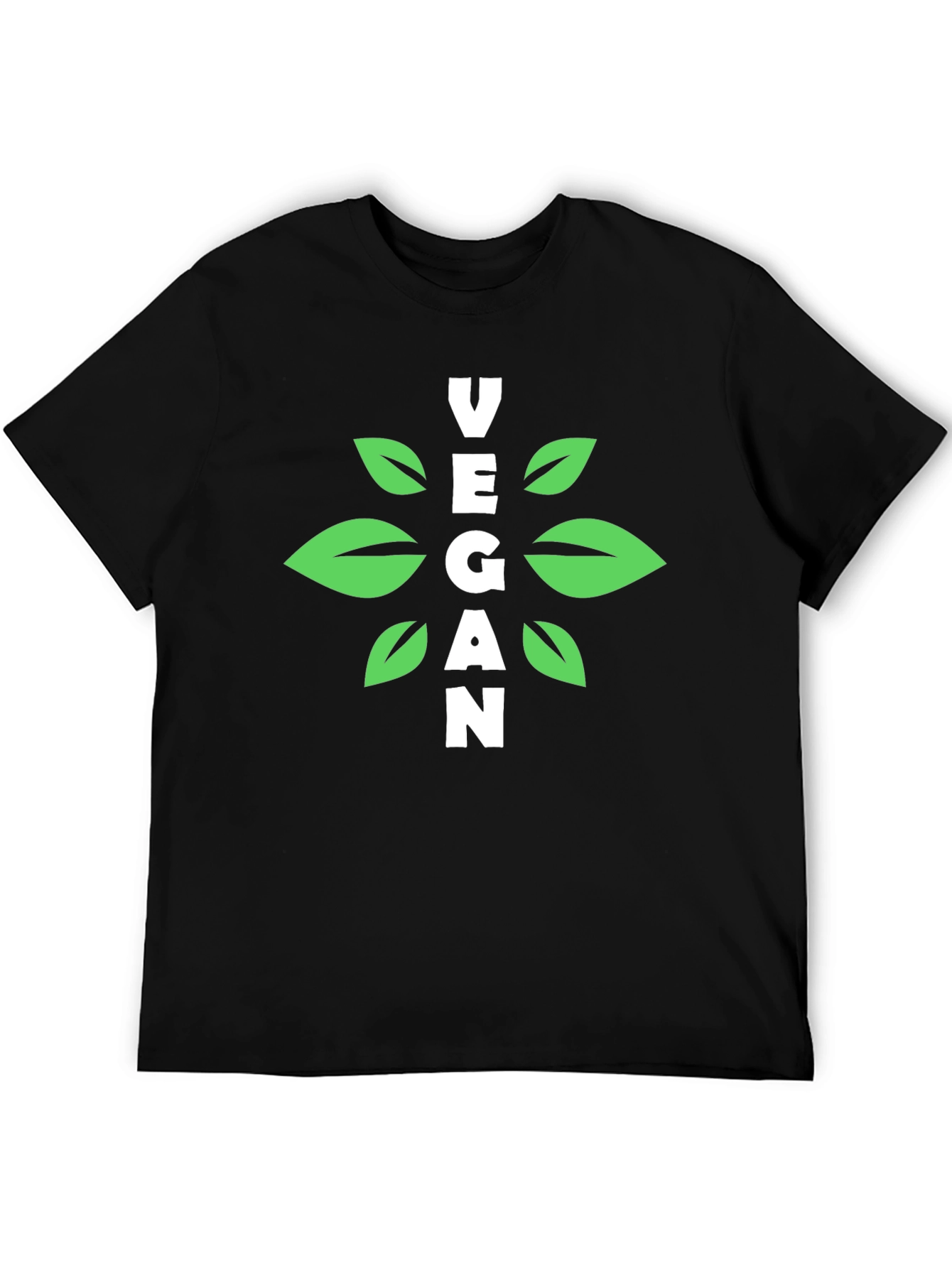 Vegan Graphic Tee - Black