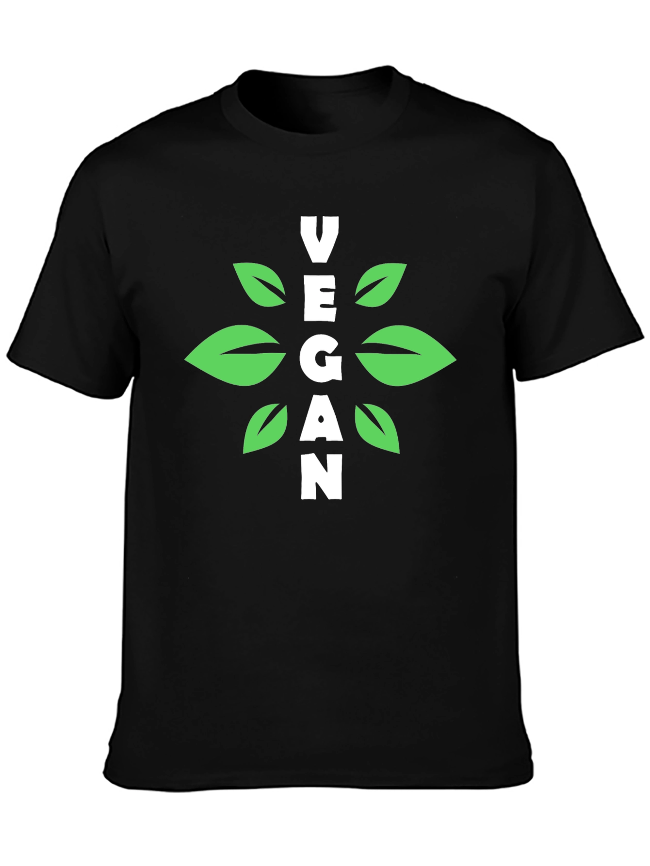 Vegan Graphic Tee - Black