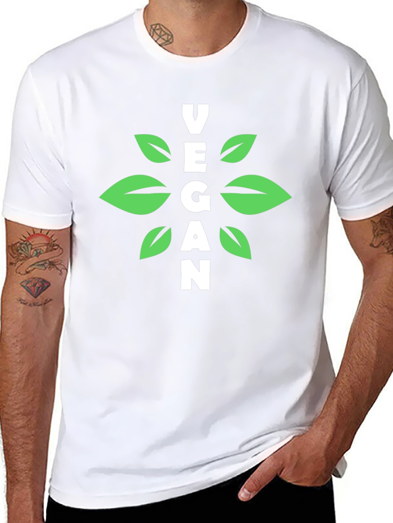Vegan Graphic Tee - Black