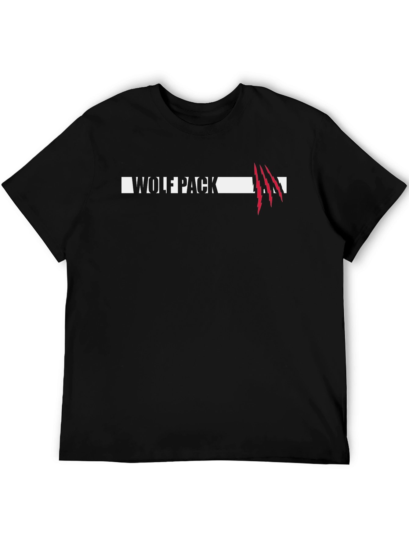 Wolf Pack Graphic Tee - Mens Black T-Shirt