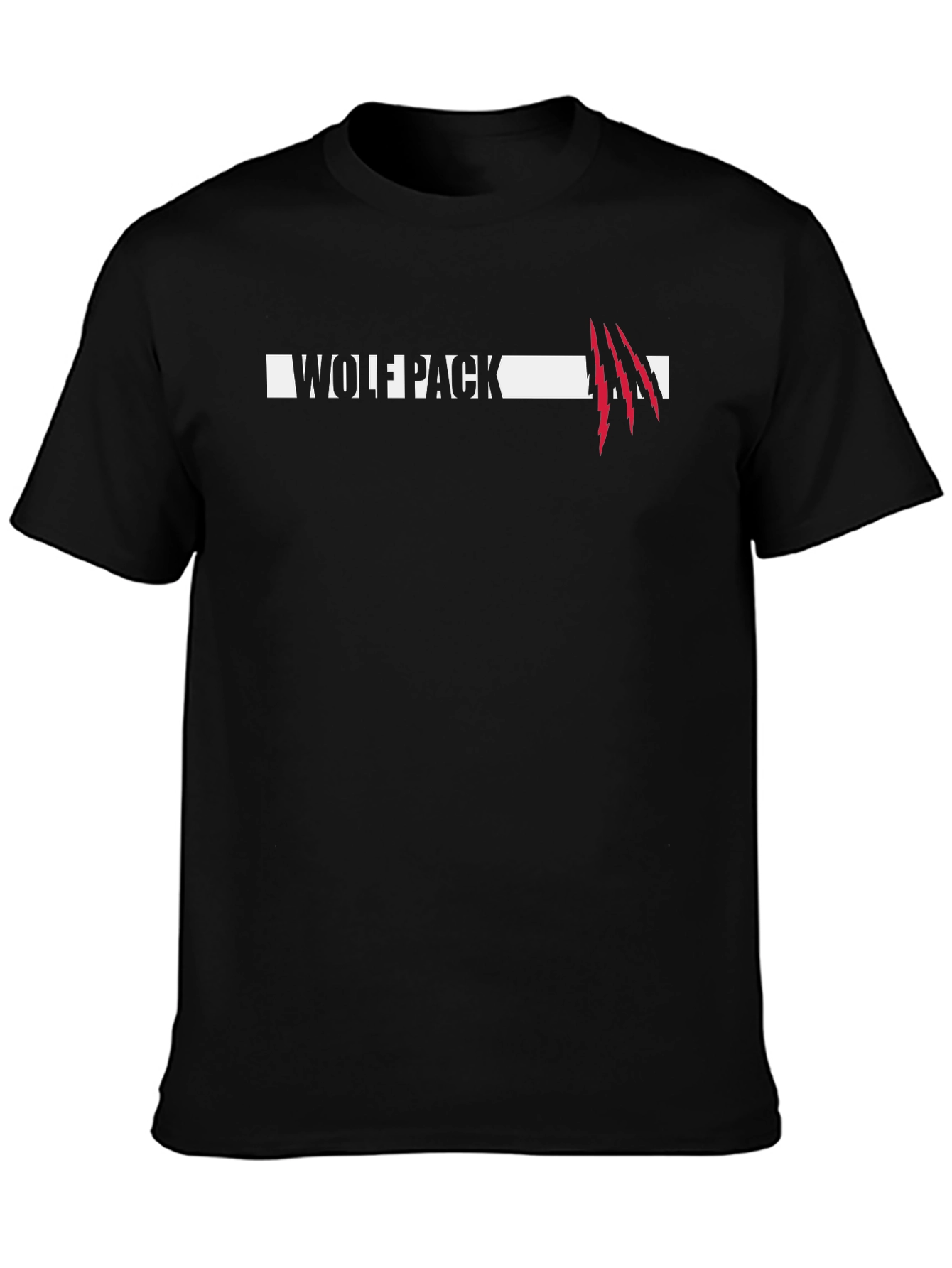 Wolf Pack Graphic Tee - Mens Black T-Shirt